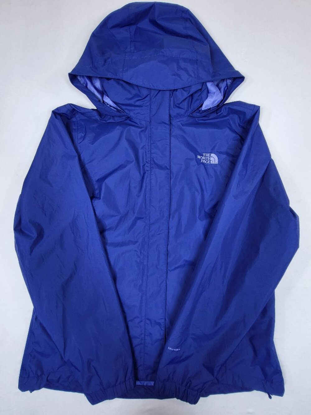The North Face DryVent Waterproof Rain Jacket Blue Women's Size Large L Hooded